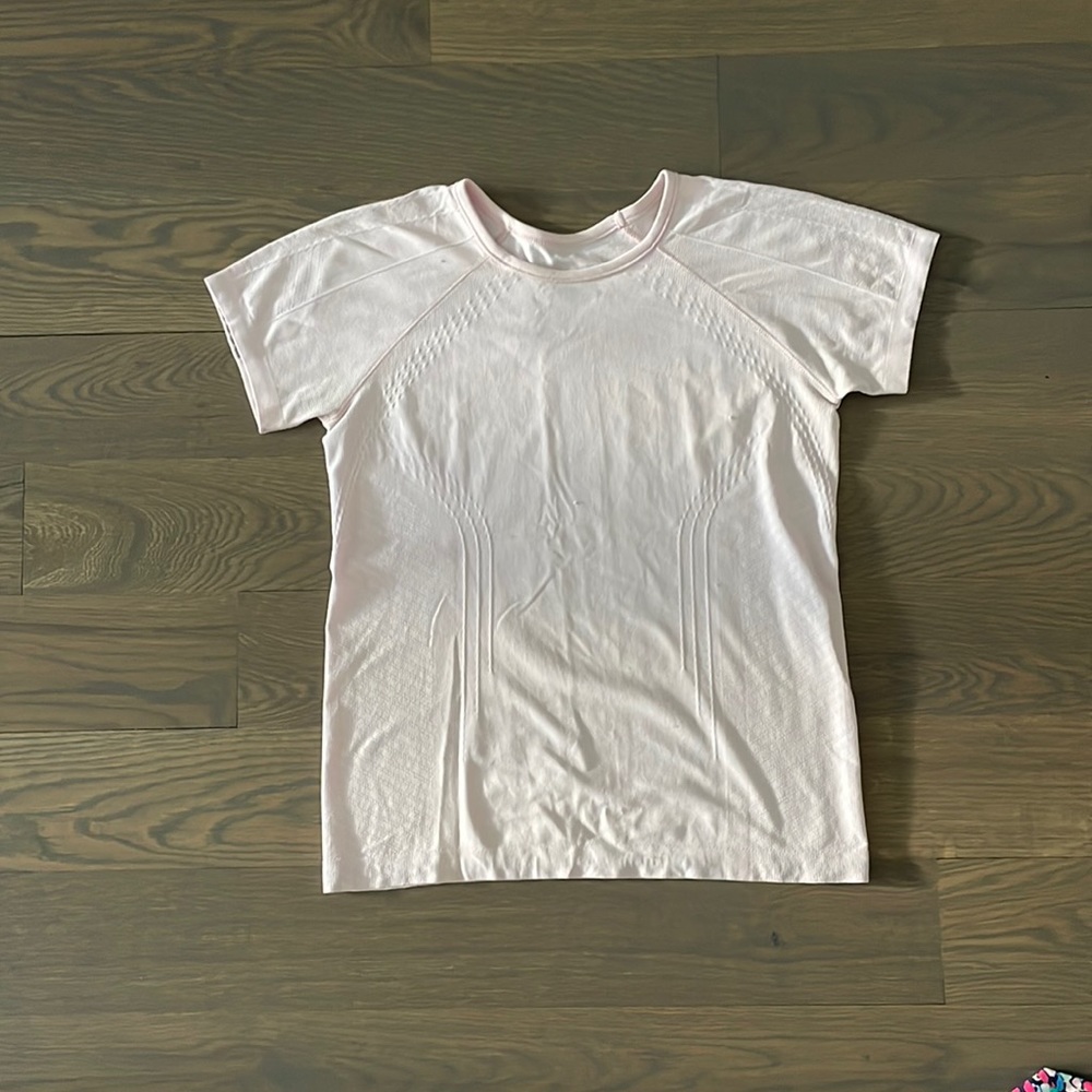 Athleta Girls Power Up Tee - Light Pink